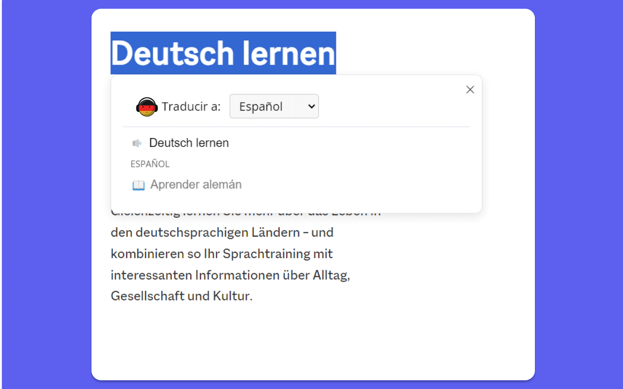 German Pronouncer Extension